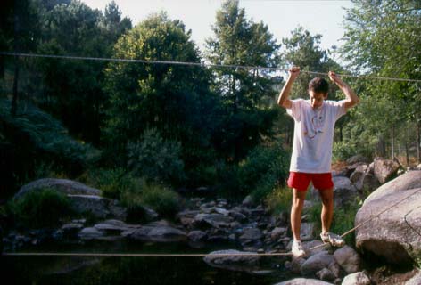 Poyales del Hoyo (Avila) 1993, Javier en el Puente del Mono.jpg